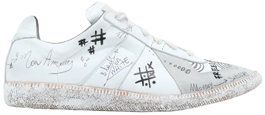 Giày Maison Margiela Replica Graffiti 'White' S57WS0355P3568H8283 Giày Maison Margiela Replica Graffiti 'White' S57WS0355P3568H8283