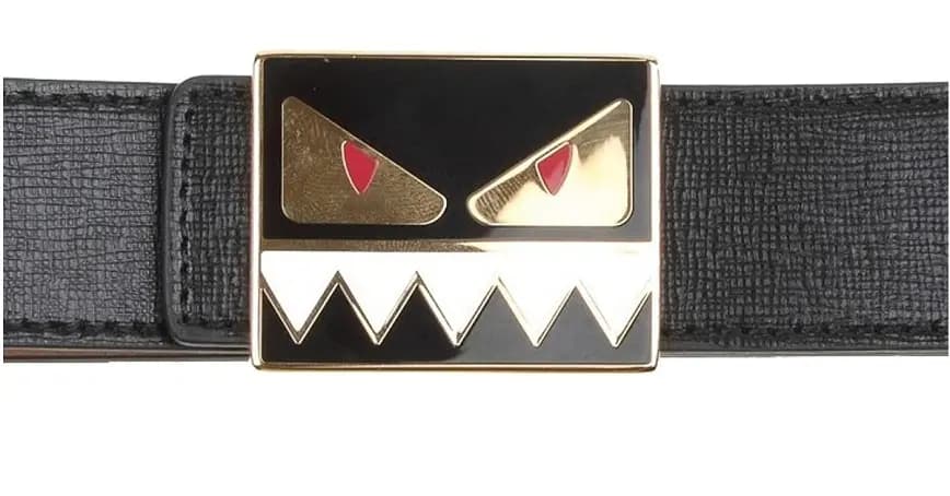 Thắt Lưng Fendi Leather Belt With Mostrino Buckle In Black 8C0559F09F0KUR Thắt Lưng Fendi Leather Belt With Mostrino Buckle In Black 8C0559F09F0KUR