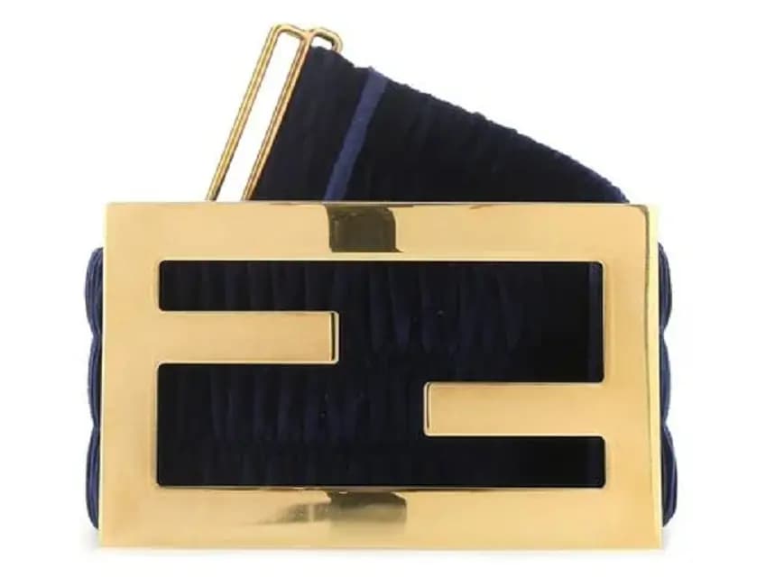 Thắt Lưng Fendi FF Ruched Belt 8C0621ADLMF1CFX Thắt Lưng Fendi FF Ruched Belt 8C0621ADLMF1CFX