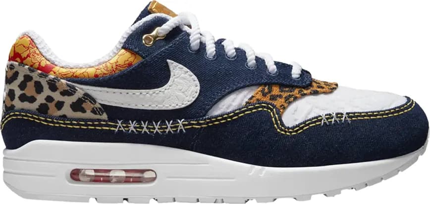 Giày Nike Air Max 1 Premium 'Denim Leopard' FJ4452-432 Giày Nike Air Max 1 Premium 'Denim Leopard' FJ4452-432