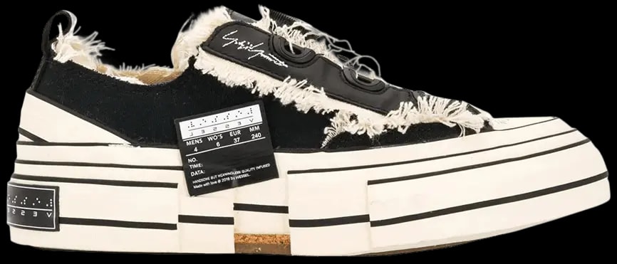Giày VESSEL x Yohji Yamamoto Wmns Patchwork Platform Low 'Black White' FN E01 060 — tieu-de: 41 Giày VESSEL x Yohji Yamamoto Wmns Patchwork Platform Low 'Black White' FN E01 060 — tieu-de: 41