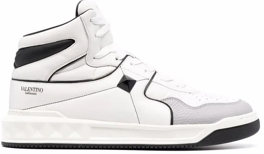 Giày Valentino Garavani One Stud Nappa Mid Top WY2S0E63NWN0N2 Giày Valentino Garavani One Stud Nappa Mid Top WY2S0E63NWN0N2