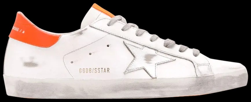 Giày Golden Goose Superstar 'White Orange Fluo' G36MS590-T84 — kich-thuoc: 42 Giày Golden Goose Superstar 'White Orange Fluo' G36MS590-T84 — kich-thuoc: 42