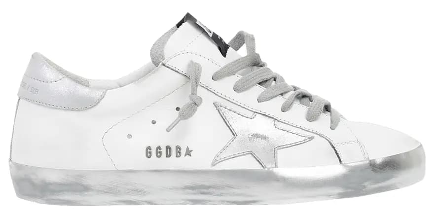 Giày Golden Goose Superstar 'White Silver' GCOMS590-E36 Giày Golden Goose Superstar 'White Silver' GCOMS590-E36