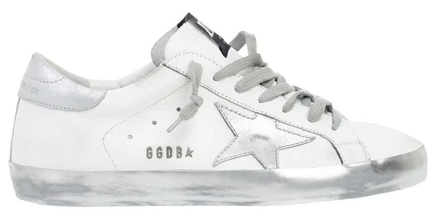 Giày Golden Goose Superstar 'White Silver' GCOMS590-E36 — kich-thuoc: 40 Giày Golden Goose Superstar 'White Silver' GCOMS590-E36 — kich-thuoc: 40