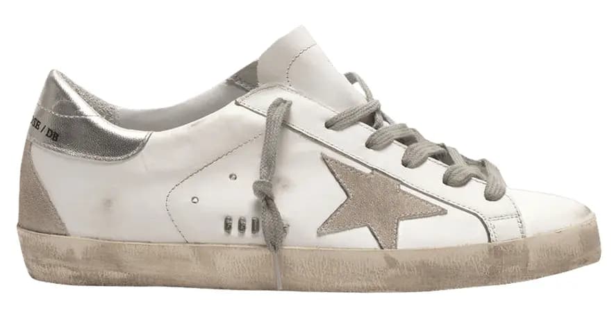 Giày Golden Goose Wmns Super Star 'White Silver' GCOWS590-W77 Giày Golden Goose Wmns Super Star 'White Silver' GCOWS590-W77