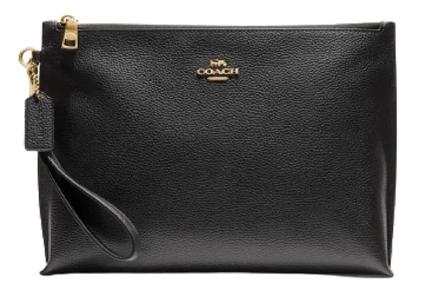 VÍ Coach Charlie Pouch Black Gold Y0XB1669V5 VÍ Coach Charlie Pouch Black Gold Y0XB1669V5