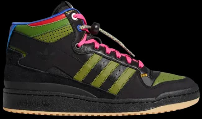 Giày Adidas Forum Mid RT Hebru Brantley 'Black' GZ4396 Giày Adidas Forum Mid RT Hebru Brantley 'Black' GZ4396