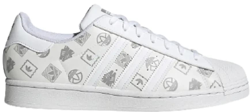 Giày Adidas Superstar 'White Logo Print' GX8413 Giày Adidas Superstar 'White Logo Print' GX8413