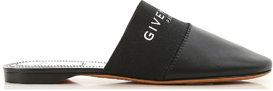 Dép Givenchy Paris Flat Mules In Leather BE2002E01H-001 Dép Givenchy Paris Flat Mules In Leather BE2002E01H-001