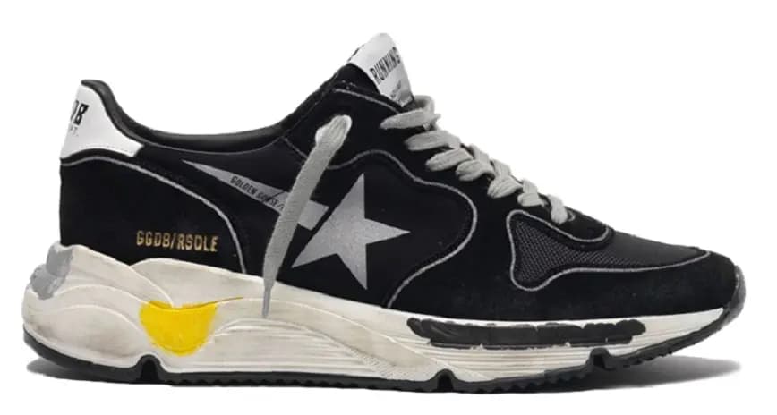 Giày Golden Goose Running Sole 'Black Silver Star' GMF00126-F000326-90178 Giày Golden Goose Running Sole 'Black Silver Star' GMF00126-F000326-90178