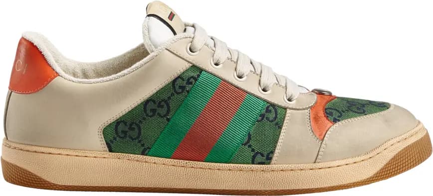Giày Gucci Screener GG White Green 546551-9SFR0-3390 Giày Gucci Screener GG White Green 546551-9SFR0-3390
