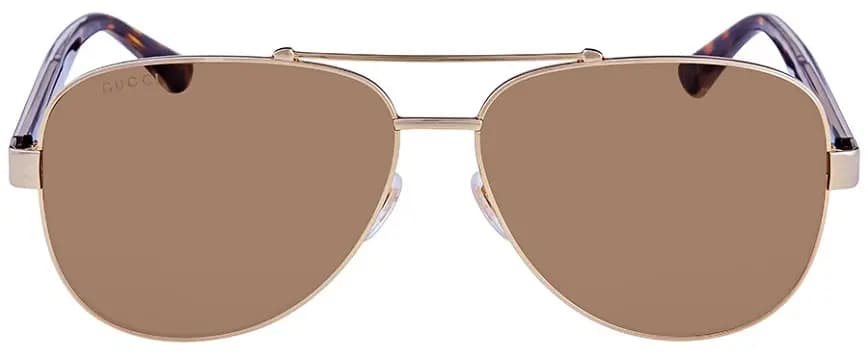 Kính Gucci Brown Aviator 'Crystal' GG0528S-008-63 Kính Gucci Brown Aviator 'Crystal' GG0528S-008-63