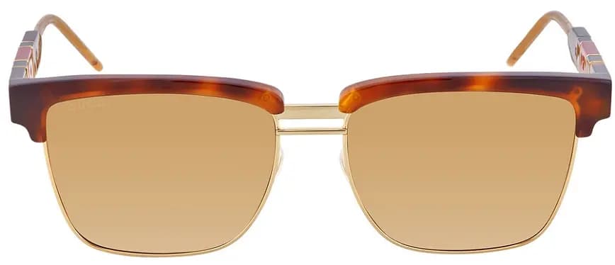 Kính Gucci Brown Rectangular 'Havana' GG0603S-006-56 Kính Gucci Brown Rectangular 'Havana' GG0603S-006-56
