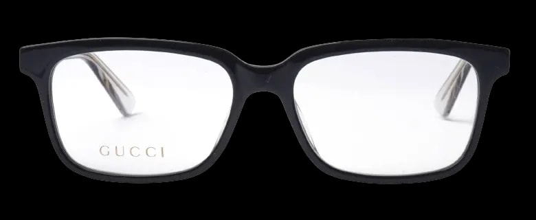 Kính Gucci Black Plastic Rectangle Eyeglasses GG0557OJ-003 Kính Gucci Black Plastic Rectangle Eyeglasses GG0557OJ-003