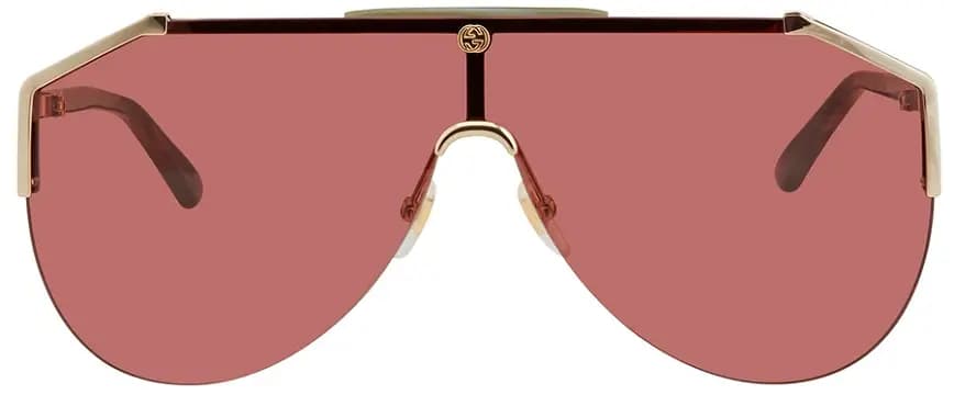 Kính Gucci Red Sunglasses 'Gold' GG0584S-003-99 Kính Gucci Red Sunglasses 'Gold' GG0584S-003-99
