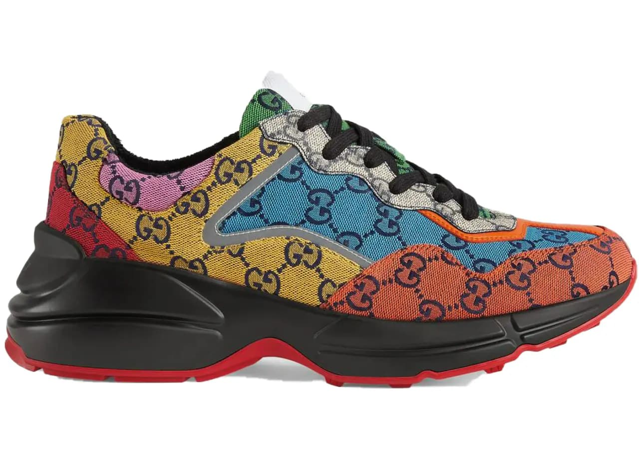 Giày Gucci Rython GG Multicolor Black (W) 663681-2UZK0-7072 Giày Gucci Rython GG Multicolor Black (W) 663681-2UZK0-7072