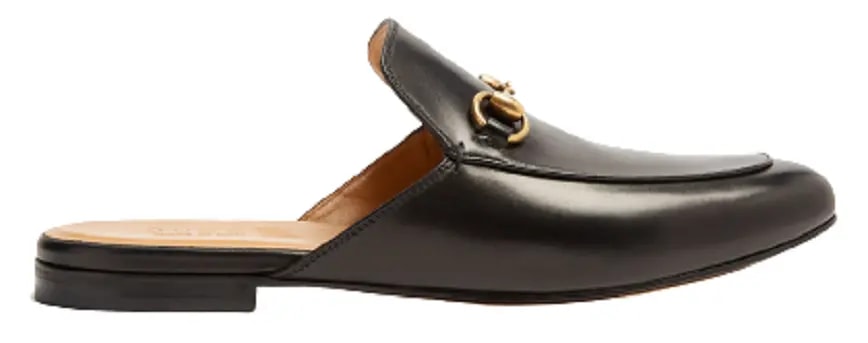 Giày Gucci Princetown leather Slipper 426219-BLM00-1000 — kich-thuoc: 39.5 Giày Gucci Princetown leather Slipper 426219-BLM00-1000 — kich-thuoc: 39.5