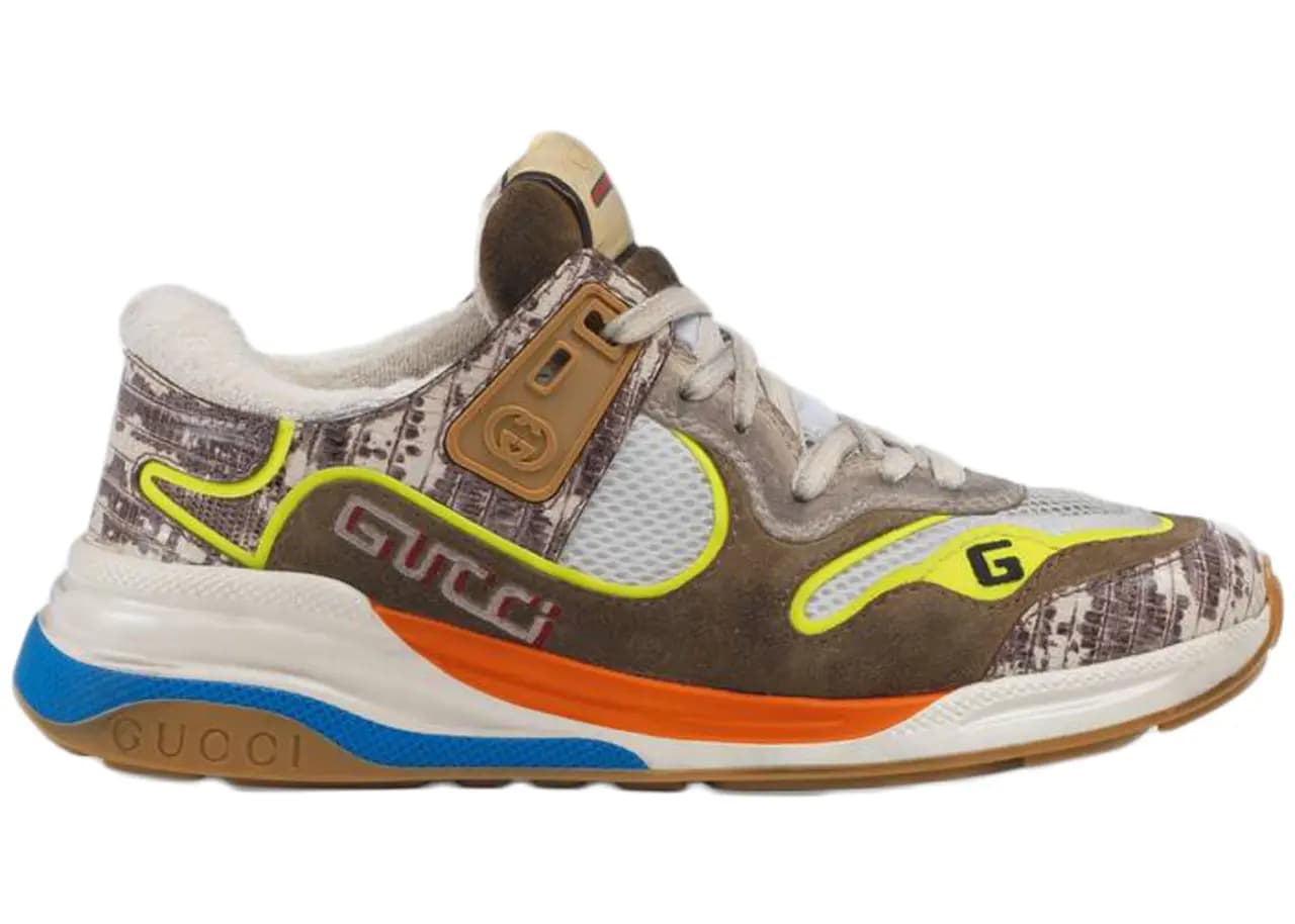 Giày Gucci Ultrapace Brown Yellow 592348-1LH10-9575 Giày Gucci Ultrapace Brown Yellow 592348-1LH10-9575