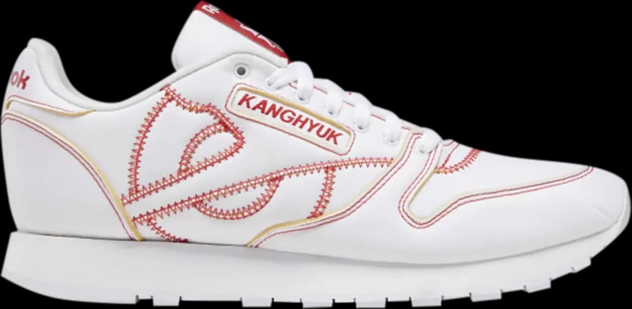 Giày Reebok Classic Leather x Kanghyuk 'White Primal Red' GW1069 Giày Reebok Classic Leather x Kanghyuk 'White Primal Red' GW1069