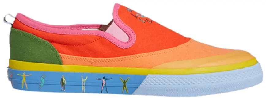Giày Adidas Nizza Slip-On Low 'Pride Pack Love Unites' GW2421 Giày Adidas Nizza Slip-On Low 'Pride Pack Love Unites' GW2421