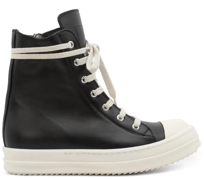 Giày Rick Owens Leather Ramones Sneakers RU21S6890 — Giày Rick Owens Leather Ramones Sneakers RU21S6890 —