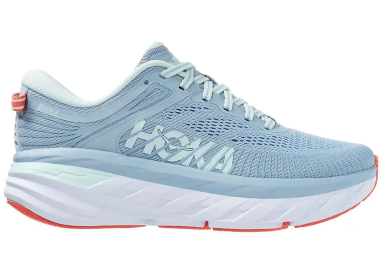 Giày Hoka Bondi 7 Light Blue Orange Tint 1110519-BFBG Giày Hoka Bondi 7 Light Blue Orange Tint 1110519-BFBG