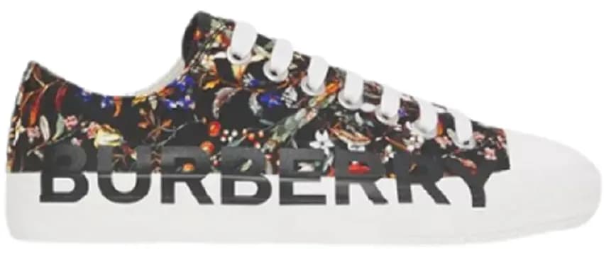 Giày Burberry Logo Detail Floral Print Cotton 80419861 Giày Burberry Logo Detail Floral Print Cotton 80419861