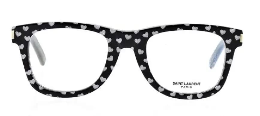 Kính Saint Laurent Hearts Eyeglasses 'Black Silver' SL50F 005 Kính Saint Laurent Hearts Eyeglasses 'Black Silver' SL50F 005