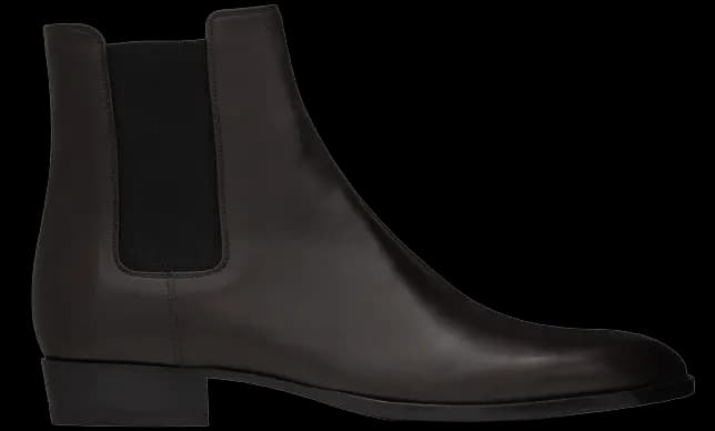 Giày Saint Laurent Wyatt Chelsea Boots In Smooth Leather 'Brown' Giày Saint Laurent Wyatt Chelsea Boots In Smooth Leather 'Brown'