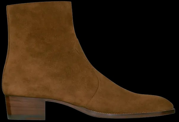 Giày Saint Laurent Wyatt Zipped Boots In Suede 6491031NZ002635 — kich-thuoc: lien-he-order Giày Saint Laurent Wyatt Zipped Boots In Suede 6491031NZ002635 — kich-thuoc: lien-he-order
