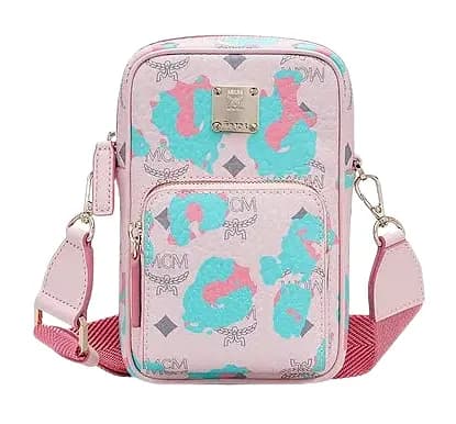 Túi MCM Tech Crossbody Floral Leopard Pink Blue MMRASLF01QI001 Túi MCM Tech Crossbody Floral Leopard Pink Blue MMRASLF01QI001