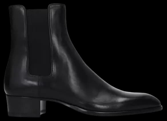 Giày Saint Laurent Wyatt Chelsea Boots In Smooth Leather 'Black' Giày Saint Laurent Wyatt Chelsea Boots In Smooth Leather 'Black'