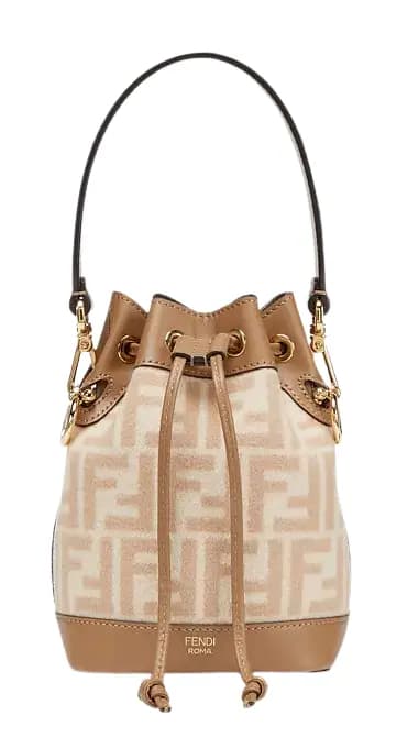 Túi Fendi Mon Tresor FF Wool Mini-Bag 'Beige' 8BS010-AHJF-F1F24 Túi Fendi Mon Tresor FF Wool Mini-Bag 'Beige' 8BS010-AHJF-F1F24