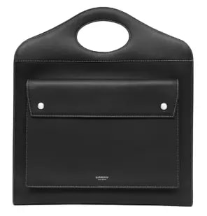 Túi Burberry Medium Topstitched Leather Pocket Bag 'Black' Túi Burberry Medium Topstitched Leather Pocket Bag 'Black'