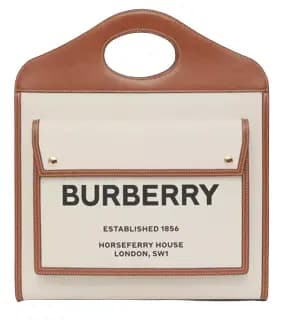 Túi Burberry Medium Two-tone Canvas Leather Pocket Bag 'Natural Malt Brown' Túi Burberry Medium Two-tone Canvas Leather Pocket Bag 'Natural Malt Brown'