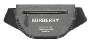 Túi Burberry Small Horseferry Print Canvas Olympia Bum Bag 'Black Grey' Túi Burberry Small Horseferry Print Canvas Olympia Bum Bag 'Black Grey'
