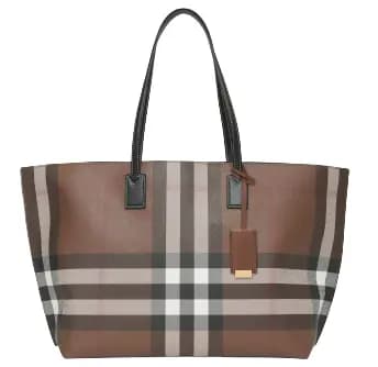 Túi Burberry Medium Check and Leather Tote 'Dark Birch Brown' Túi Burberry Medium Check and Leather Tote 'Dark Birch Brown'