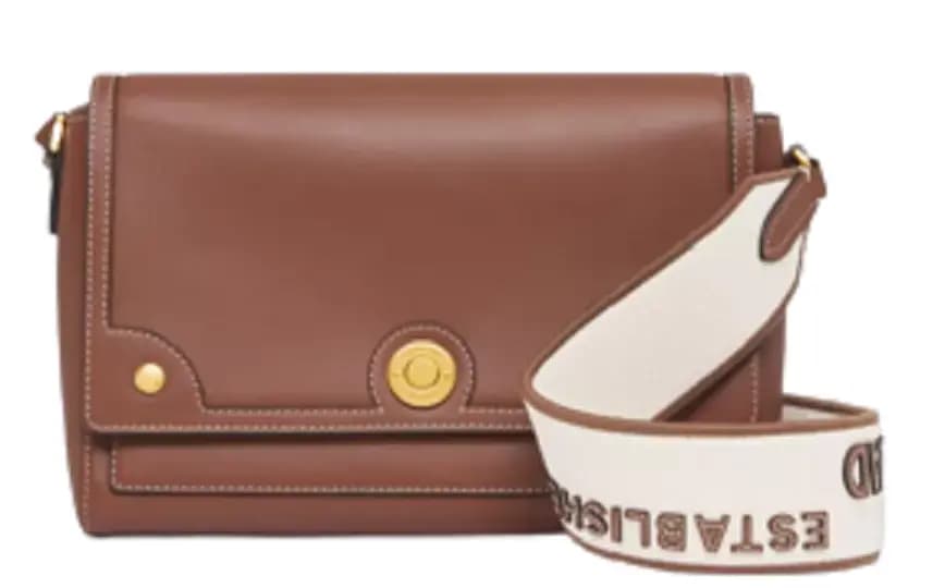 Túi Burberry Topstitched Leather Note Crossbody Bag 'Tan' P80430551 Túi Burberry Topstitched Leather Note Crossbody Bag 'Tan' P80430551