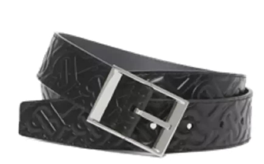 Thắt Lưng Burberry Reversible Embossed Monogram 'Black Grey' p80493901 Thắt Lưng Burberry Reversible Embossed Monogram 'Black Grey' p80493901