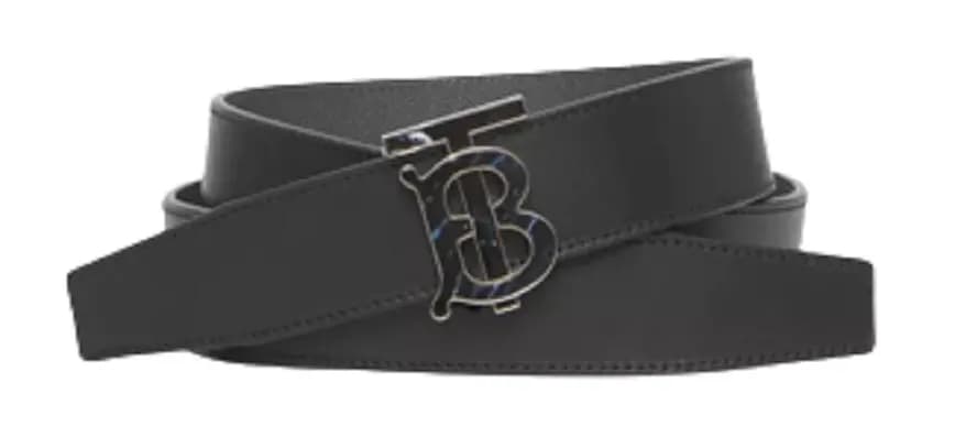 Thắt Lưng Burberry Reversible Monogram Motif 'Black Grey' p80493971 Thắt Lưng Burberry Reversible Monogram Motif 'Black Grey' p80493971