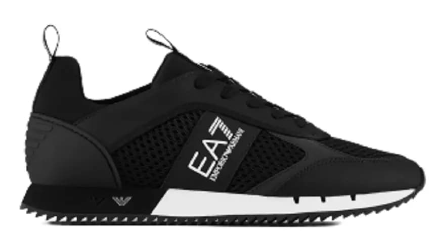 Giày Armani Fabric Sneakers In Mesh 'Black White' X8X027XK0501A120 Giày Armani Fabric Sneakers In Mesh 'Black White' X8X027XK0501A120