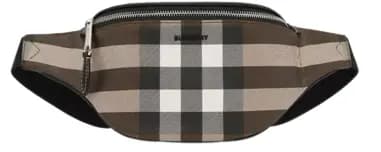Túi Burberry Mini Check and Leather Bum Bag 'Dark Birch Brown' p80507971 Túi Burberry Mini Check and Leather Bum Bag 'Dark Birch Brown' p80507971