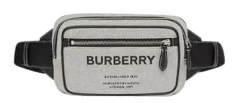 Túi Burberry Horseferry Print Cotton Canvas Bum Bag 'Black' p80389021 Túi Burberry Horseferry Print Cotton Canvas Bum Bag 'Black' p80389021