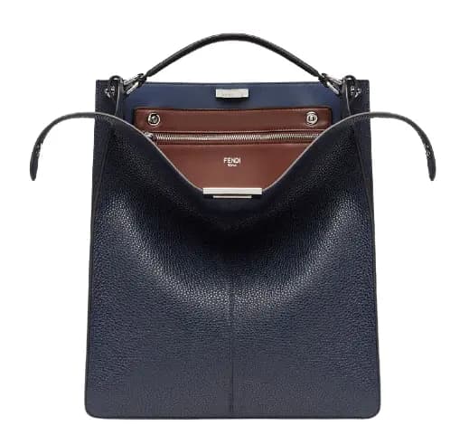 Túi Fendi Peekaboo Iseeu Tote Leather Bag 'Dark Blue' 7VA528-AFC4-F1F17 Túi Fendi Peekaboo Iseeu Tote Leather Bag 'Dark Blue' 7VA528-AFC4-F1F17