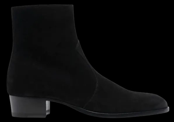 Giày Saint Laurent Wyatt Zipped Boots In Suede 6703391NZ001000 — kich-thuoc: lien-he-order Giày Saint Laurent Wyatt Zipped Boots In Suede 6703391NZ001000 — kich-thuoc: lien-he-order