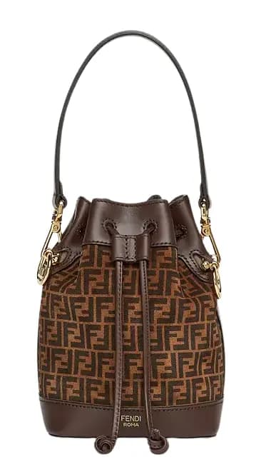 Túi Fendi Mon Tresor Leather Mini-Bag With FF Print 'Brown' 8BS010AFISF1E3L Túi Fendi Mon Tresor Leather Mini-Bag With FF Print 'Brown' 8BS010AFISF1E3L