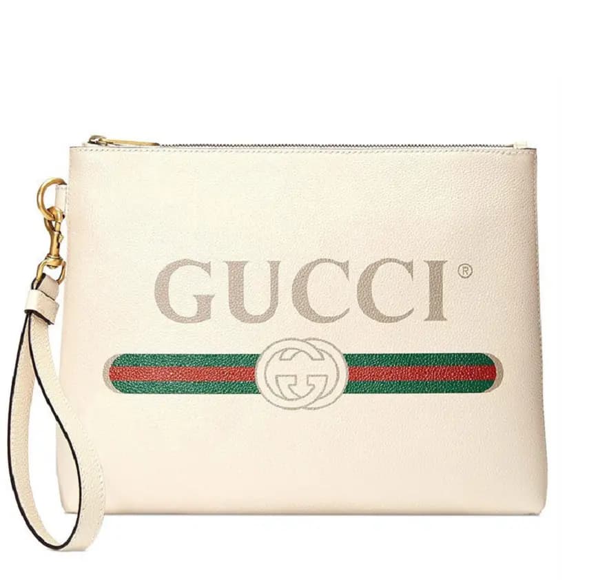 Túi Gucci White Leather Print Clutch Item 572770 0Y2AT 8820 Túi Gucci White Leather Print Clutch Item 572770 0Y2AT 8820
