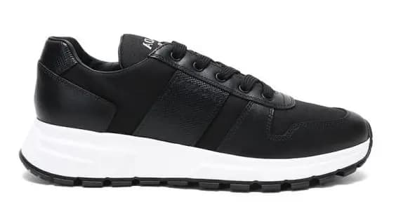 Giày Prada Men's Fabric With Leather Casual Sneakers 'Black White' 4E3463-3L1K-F0967-F-G000 Giày Prada Men's Fabric With Leather Casual Sneakers 'Black White' 4E3463-3L1K-F0967-F-G000