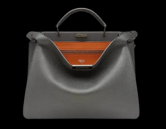 Túi Fendi Peekaboo Iseeu Medium Leather Bag 'Grey' 7VA529AFC3F1E2K Túi Fendi Peekaboo Iseeu Medium Leather Bag 'Grey' 7VA529AFC3F1E2K